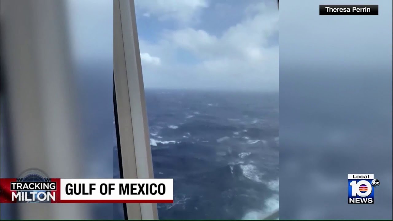 Cruise ship passengers give firsthand view of sailing through a hurricane