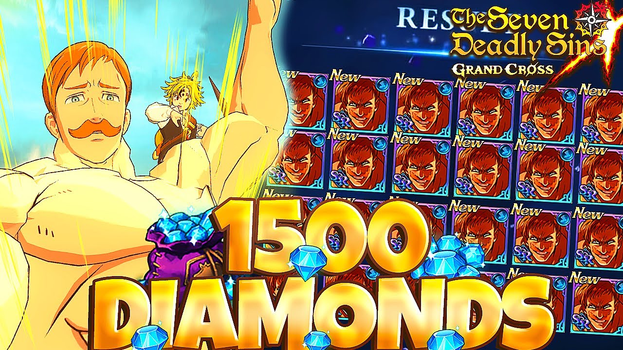 1500 GEMS LIVE THE ONE ESCANOR SUMMONS!!! | Seven Deadly Sins: Grand Cross