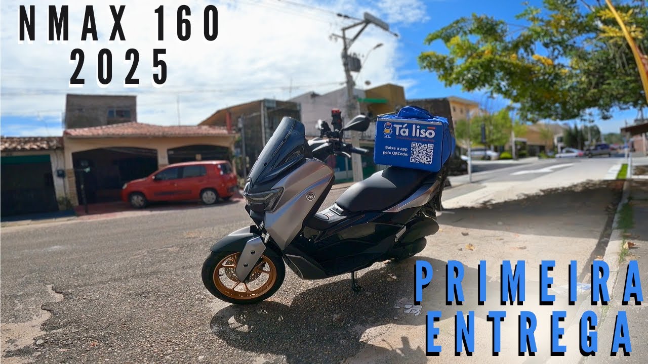 PRIMEIRA ENTREGA IFOOD NA NOVA NMAX 160 2025! GASOLINA COMUM OU ADITIVADA?
