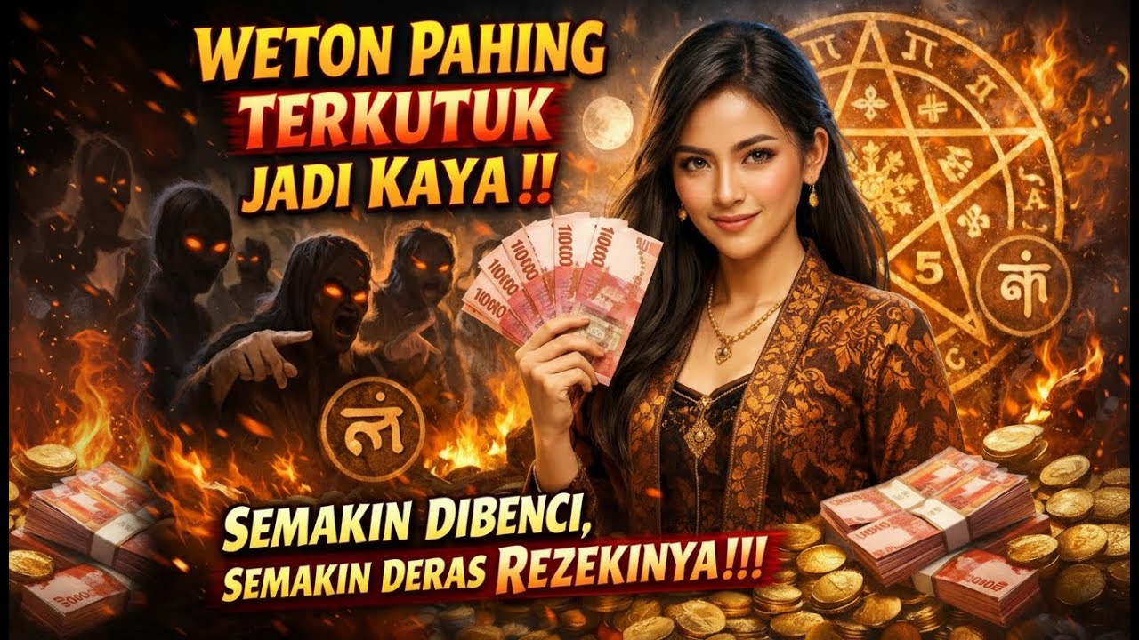 WETON PAHING TERKUTUK JADI KAYA‼️SEMAKIN DIBENCI, SEMAKIN UANGNYA TAK BER-SERI‼️