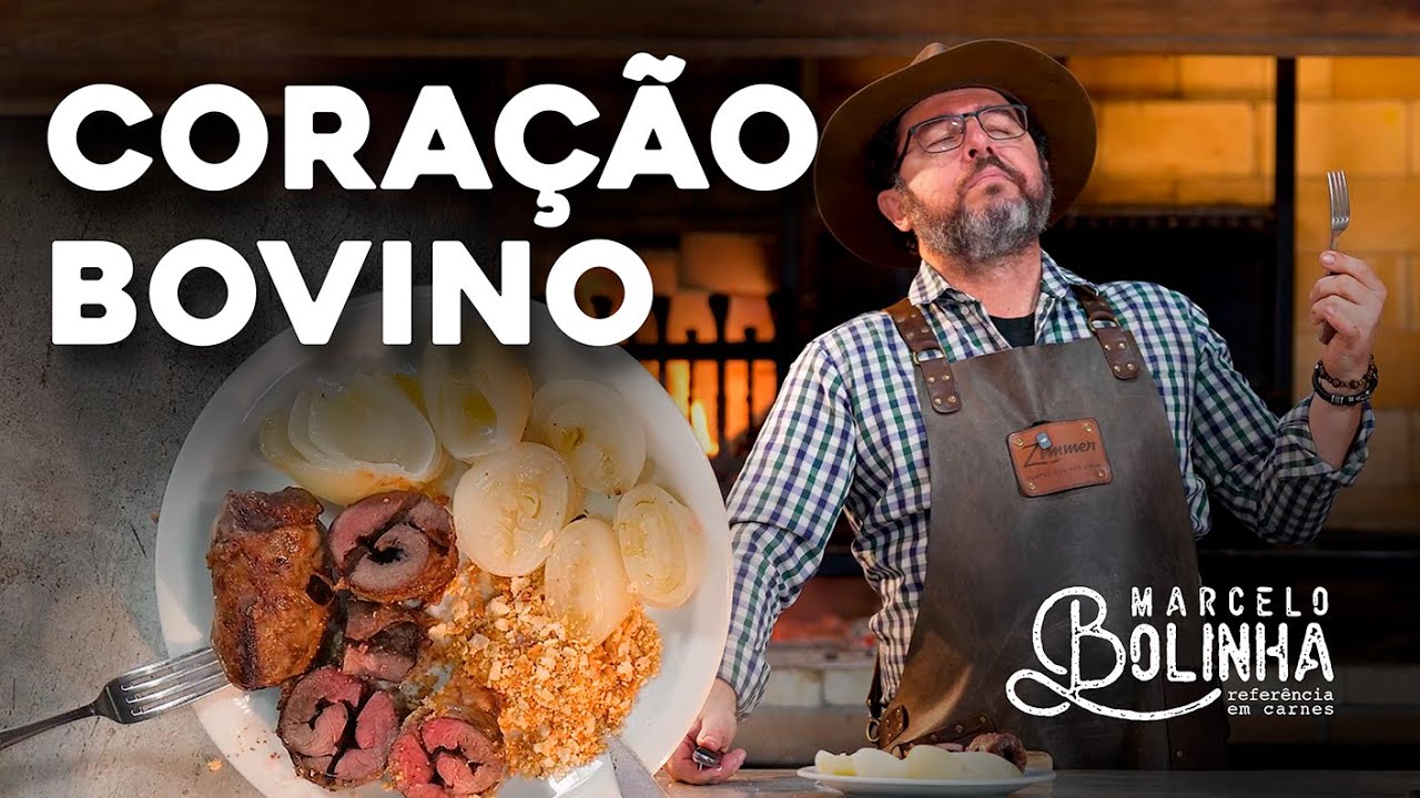 CORAÇÃO BOVINO NO CHURRASCO