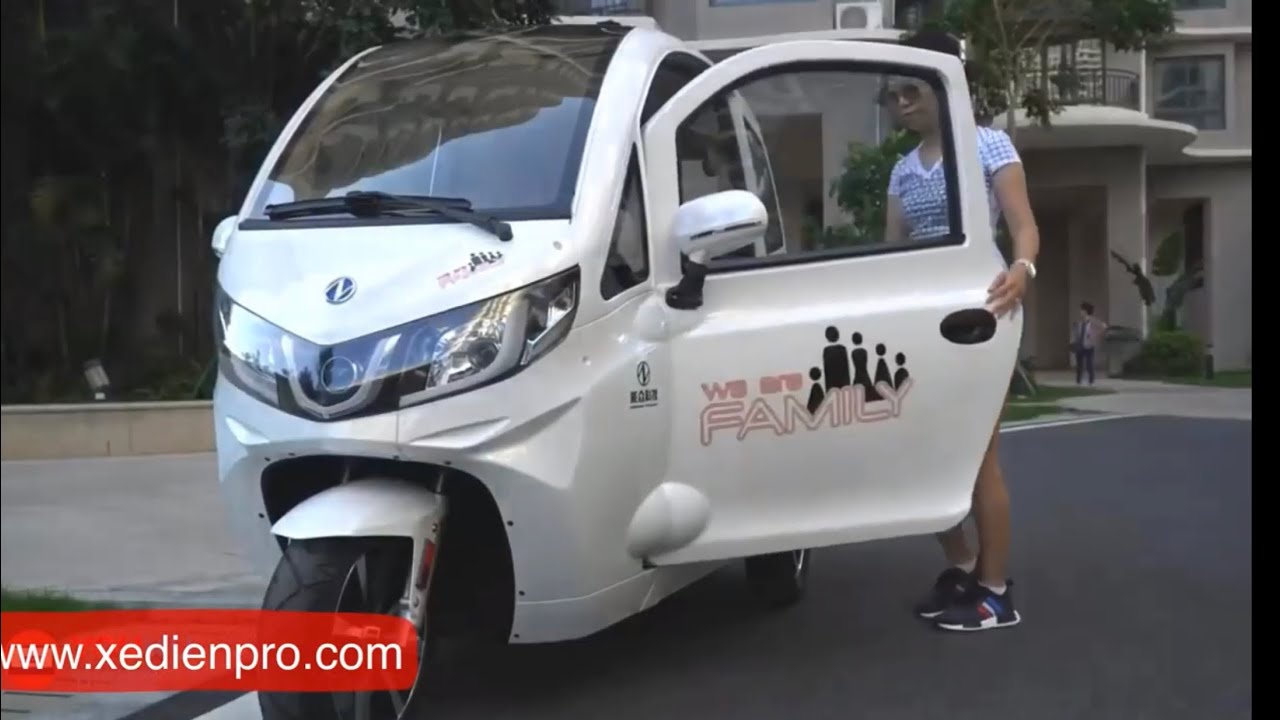 Xe 3 Bánh Scooter 3 Bánh Có Mái Che Quá Hay