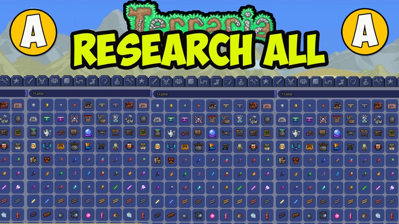 Terraria How to Get Every Item Researched in Journey Mode