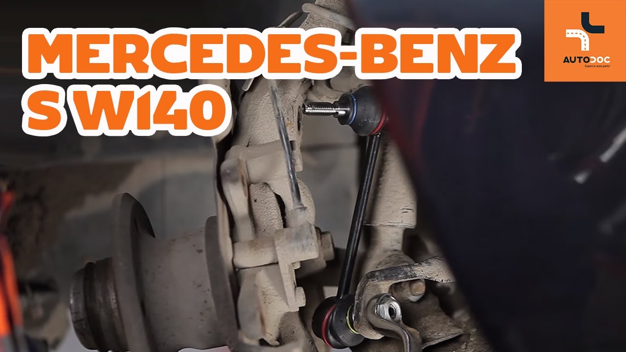 Wie Mercedes-Benz S W140 Koppelstange / Pendelstütze vorne wechseln TUTORIAL | AUTODOC