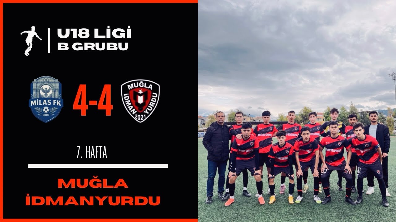 Milas 2002 Futbol Kulübü 4-4 Muğla İdman Yurdu Spor (Muğla U18 ligi A grubu 7. hafta)