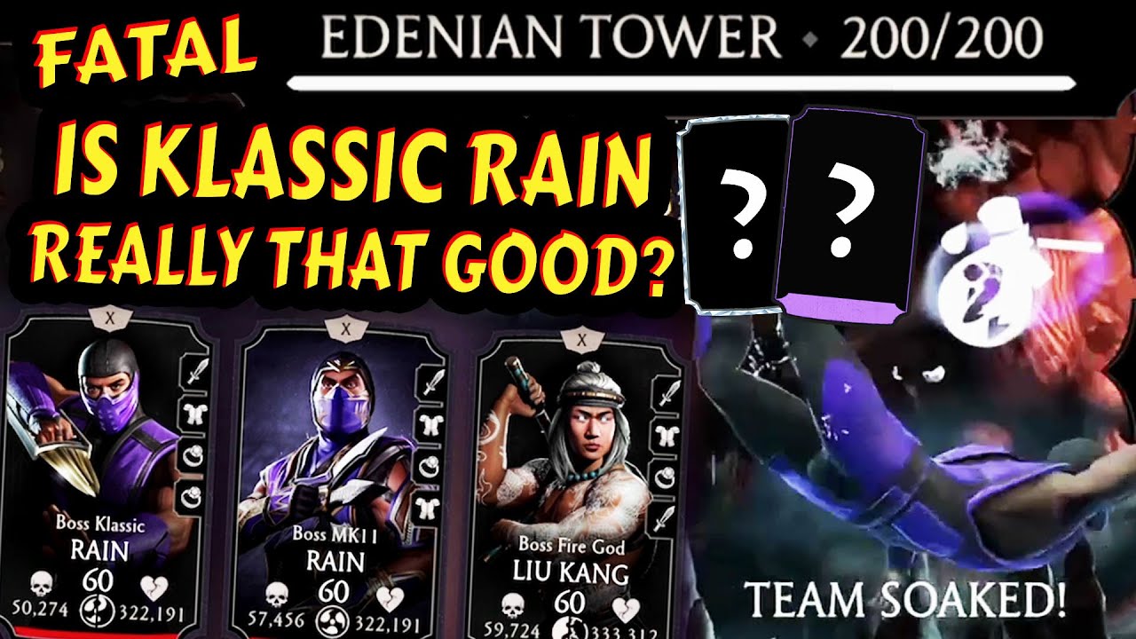 MK Mobile. I Tried Klassic Rain Team Soak Strategy in FET Battle 200. DID IT WORK? My Rewards.