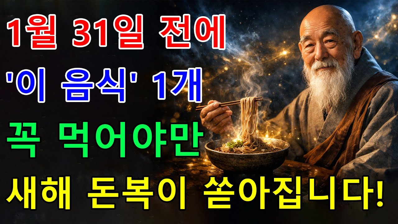 2026년 부자되고 싶다면, 오늘부터 연말까지 '이 음식' 꼭 드세요!! 새해 돈복이 쏟아집니다. | 2026년 풍수 | 금전운 부자되는법 - 하늘의 메시지