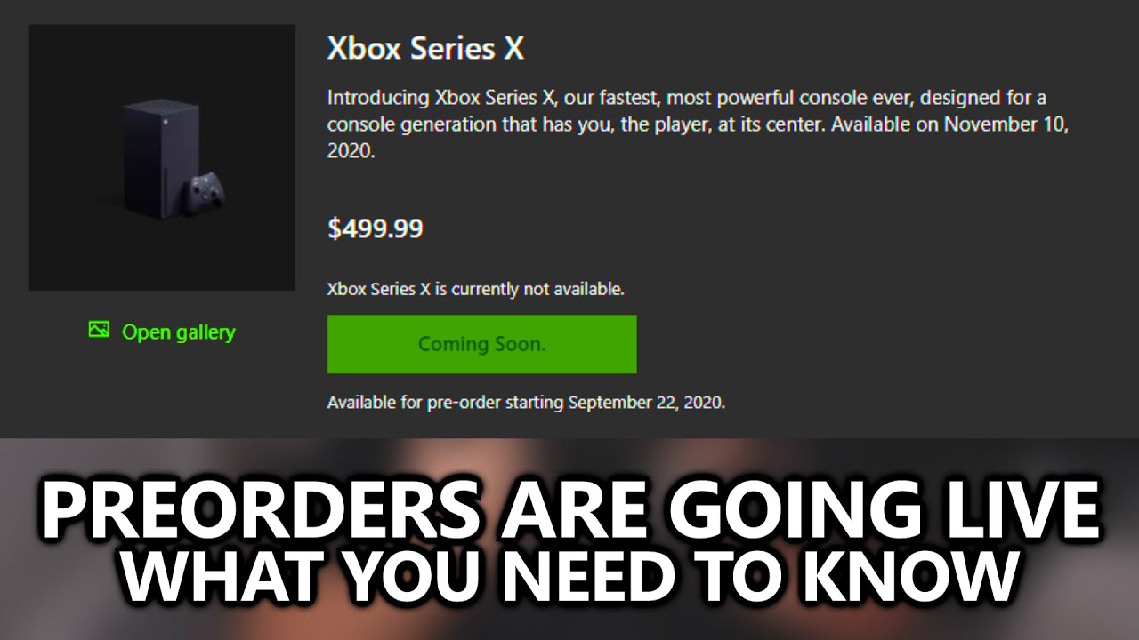 Xbox Series X Pre-orders are GOING LIVE - What You Need to Know