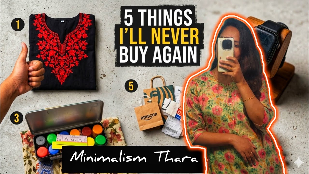 ✨5 Things I will never buy as a Minimalist| life realisation ☘️|Thara #minimalism #thara #minivlog 