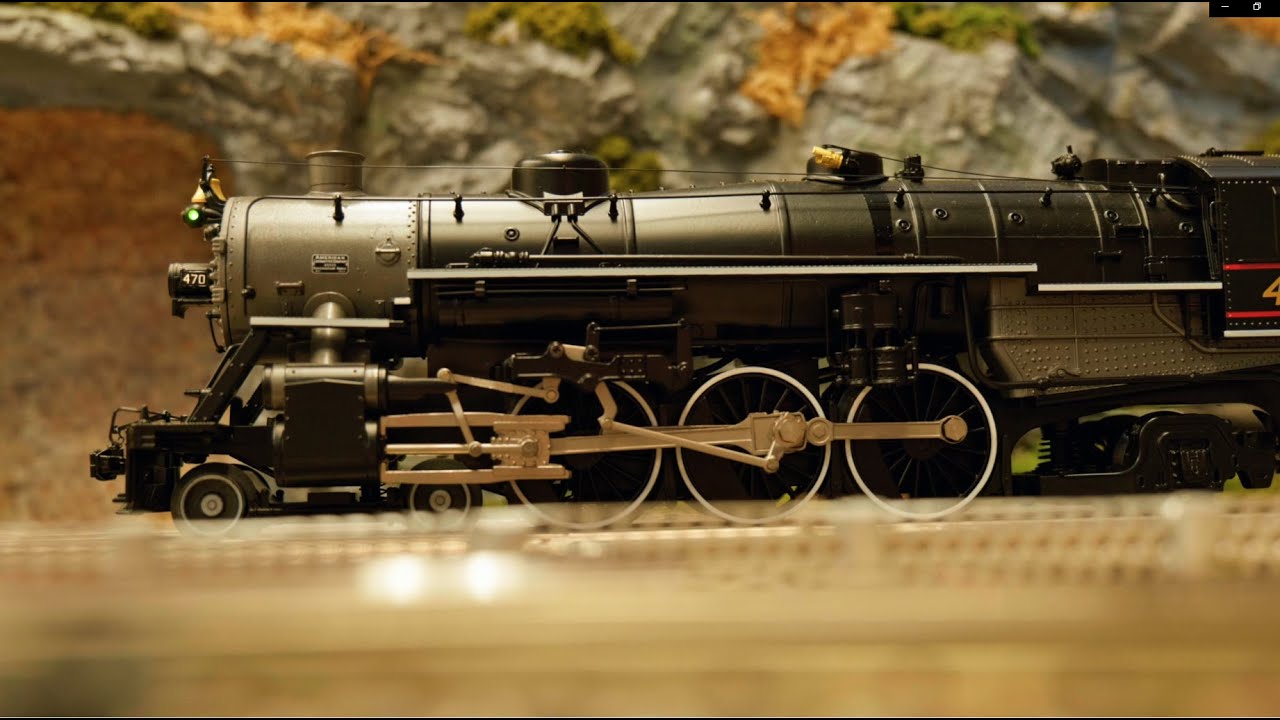 MTH Premier USRA Heavy Pacific + Whistle Steam Review - Maine Central 470