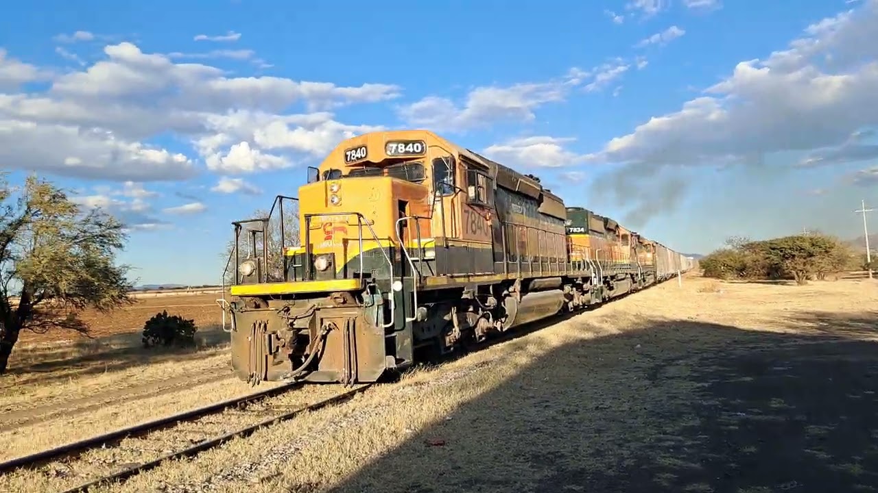 FERROCARRIL COAHUILA-DURANGO, Directo sur en estación (Allende) subiendo la subida.