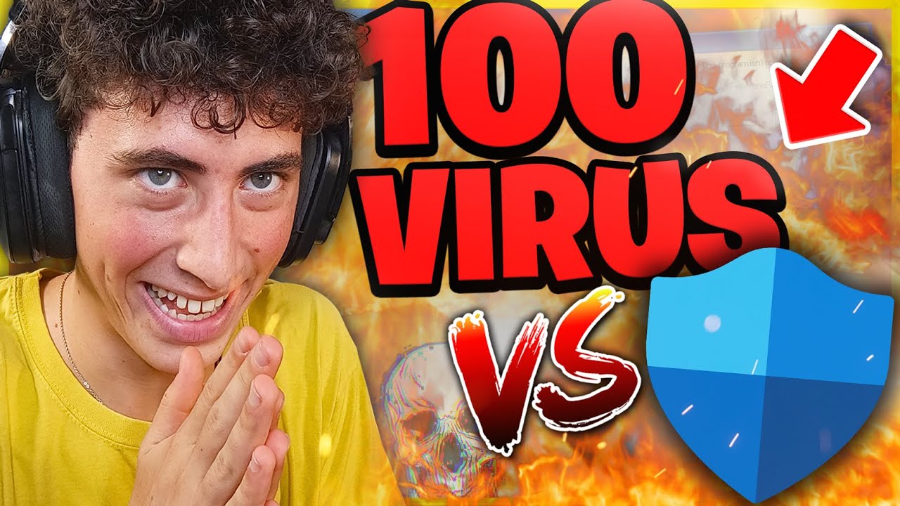 100 VIRUS VS ANTIVIRUS SUL MIO COMPUTER: COSA SUCCEDE?! *esploso*