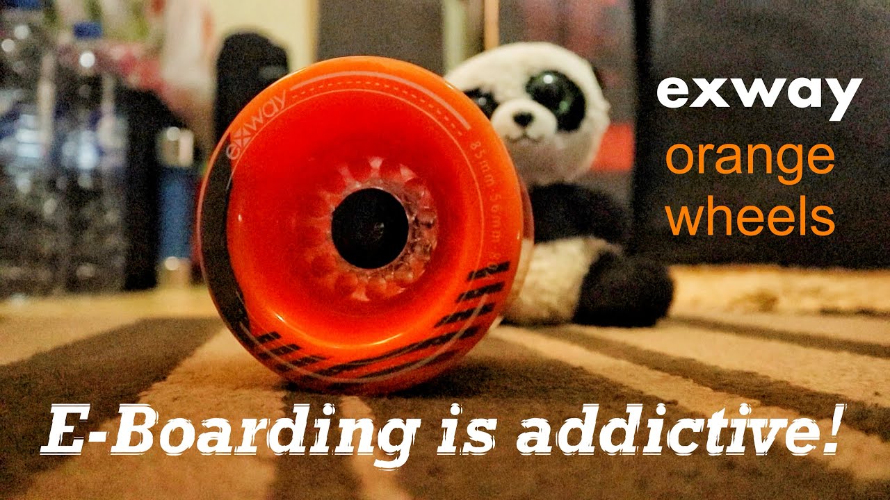 exway orange wheels on exway x1 pro riot (Eskate Vlog) ESK8 VLOG #34