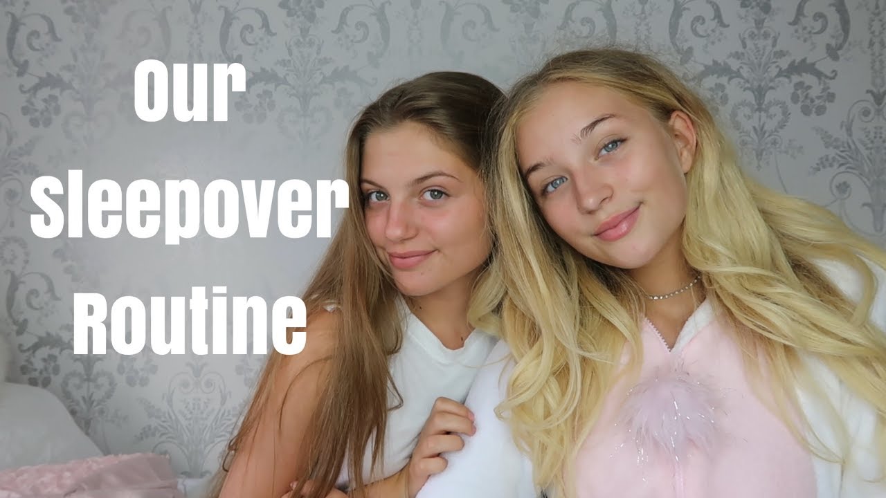 Our Sleepover Routine AD! Grace and Grace