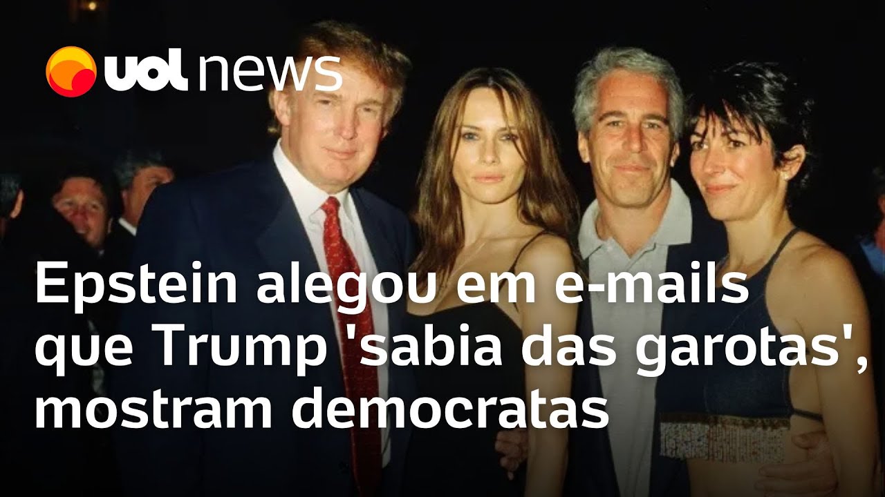 Jeffrey Epstein disse em emails que Trump 'passou horas' com vítima de tráfico sexual