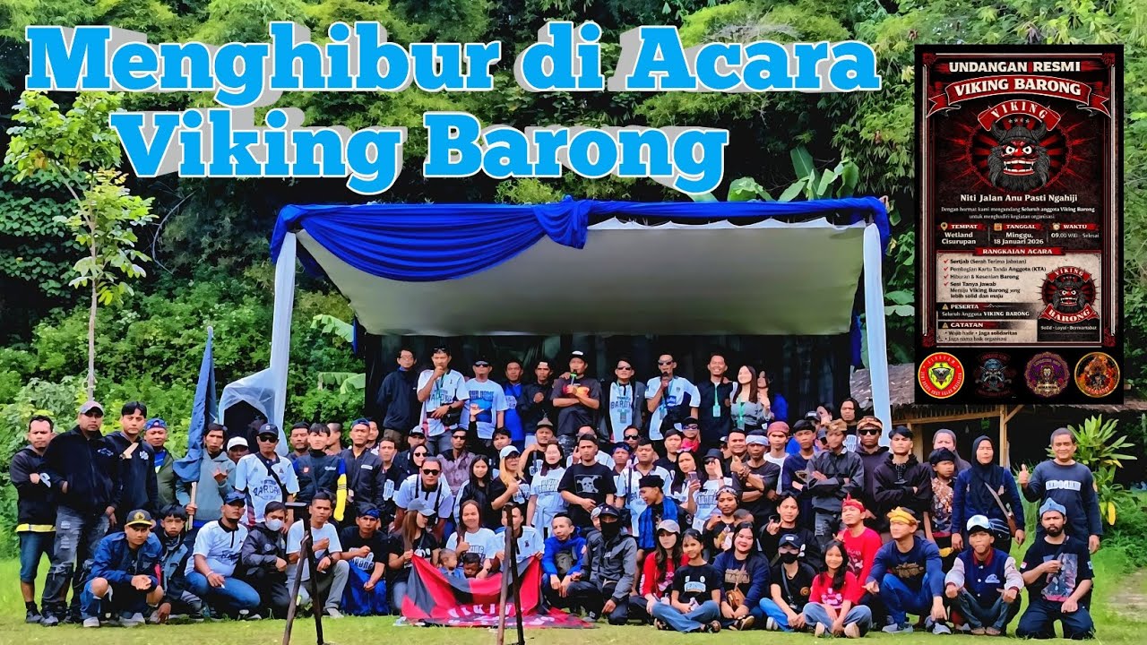 Acara Viking Barong🔥 wetland cisurupan #dedeadit #simawar #hiburan #terkini 