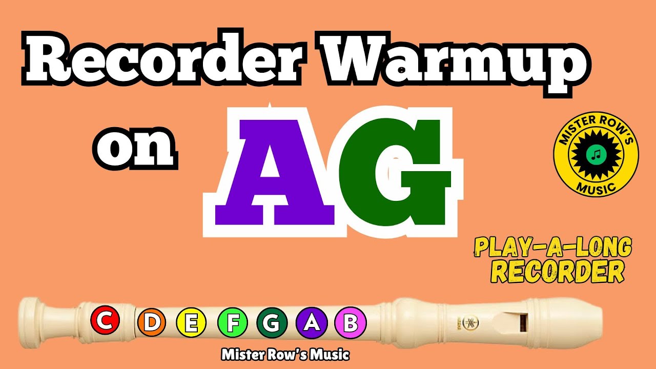 Recorder Warmups | Notes A & G | Level 2 | Try this and other warmups for the recorder!