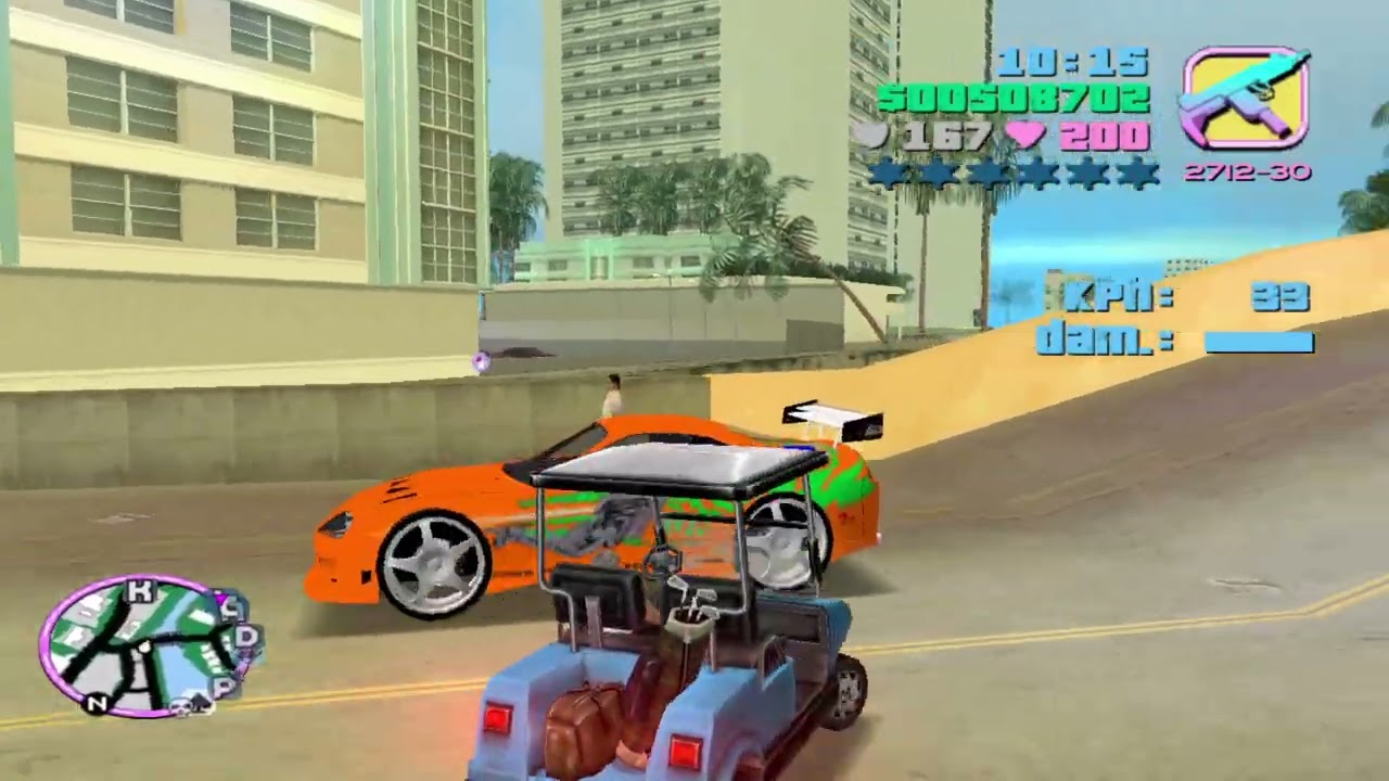 GTA Vice City: Introducing A Self Driven Golf Car Power of AI