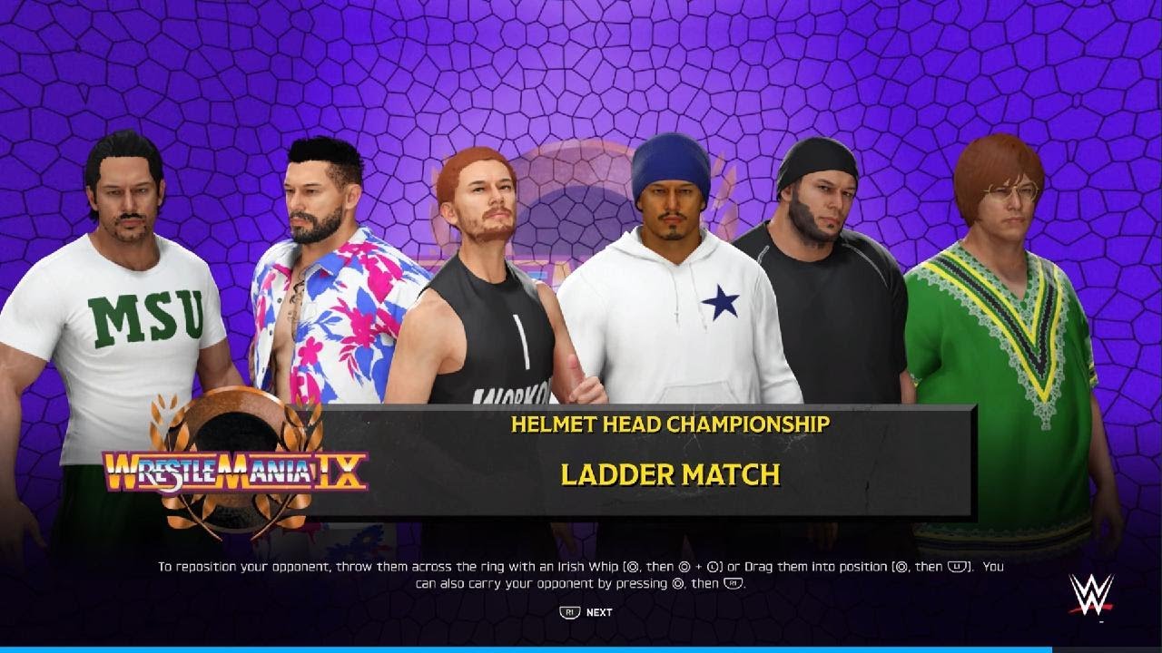 Helmet Heads Ladder Match!