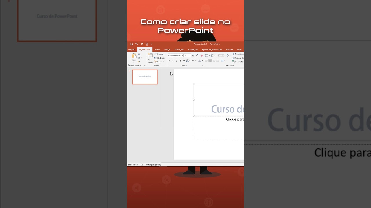 Como criar slide no PowerPoint #powerpoint #microsoft #slide #treinandosoftwares
