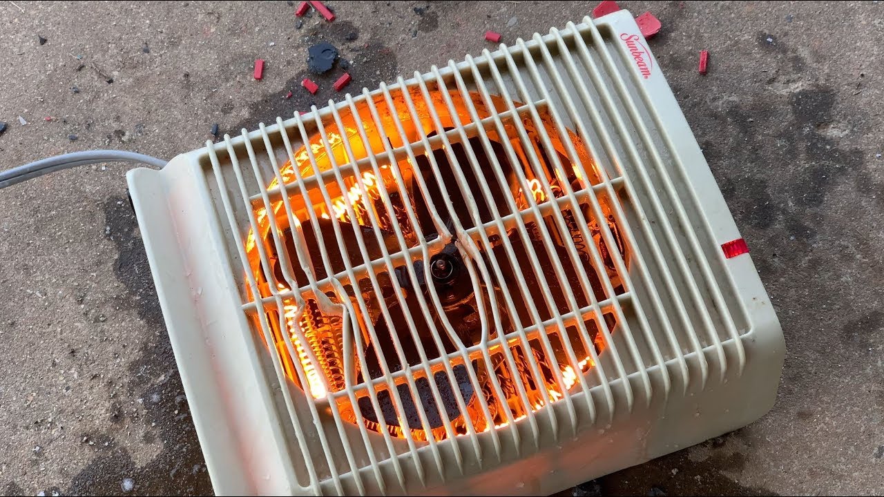 Sunbeam Space Heater Destruction