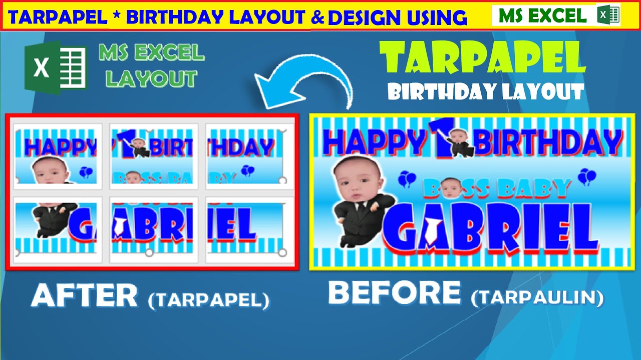 PAANO I-SETUP ANG SAVED FILE BIRTHDAY LAYOUT SA EXCEL FOR TARPAPEL II MS EXCEL TUTORIAL II TARPAPEL