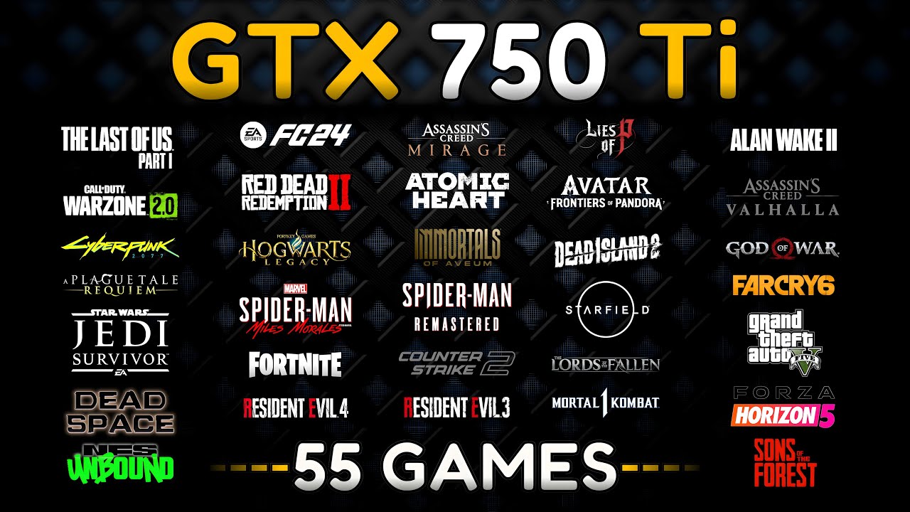GTX 750 Ti Test In 55 Games In 2024