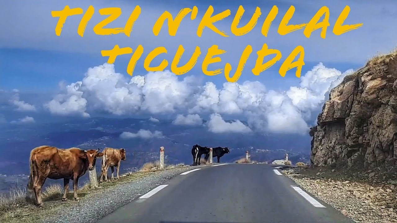 Balade entre TIGUEJDA et TIZI N'KUILAL - AKOUKER - ASWEL - TALETTAT - DJURDJURA - Route Nationale 33