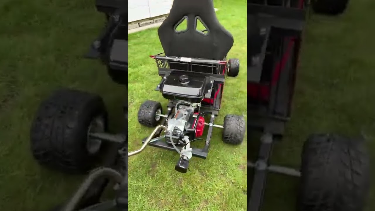Shopping cart go kart with NEW predator 212 ghost