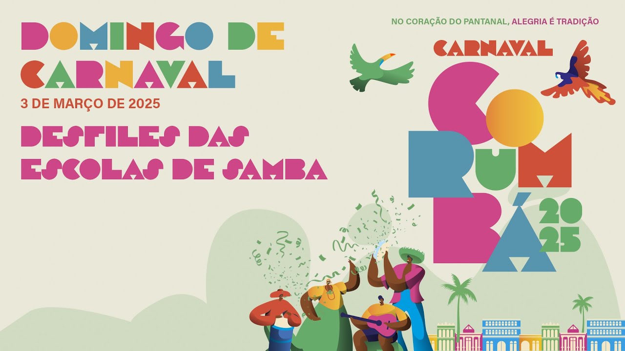 Carnaval de Corumb&aacute; 2025 - Primeiro dia de Desfiles das Escolas de Samba