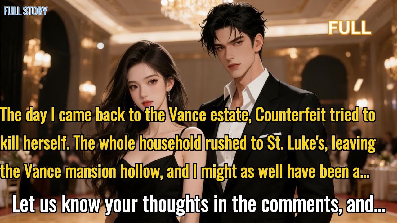 The day I came back to the Vance estate, Counterfeit tried to kill herself. The whole household rush