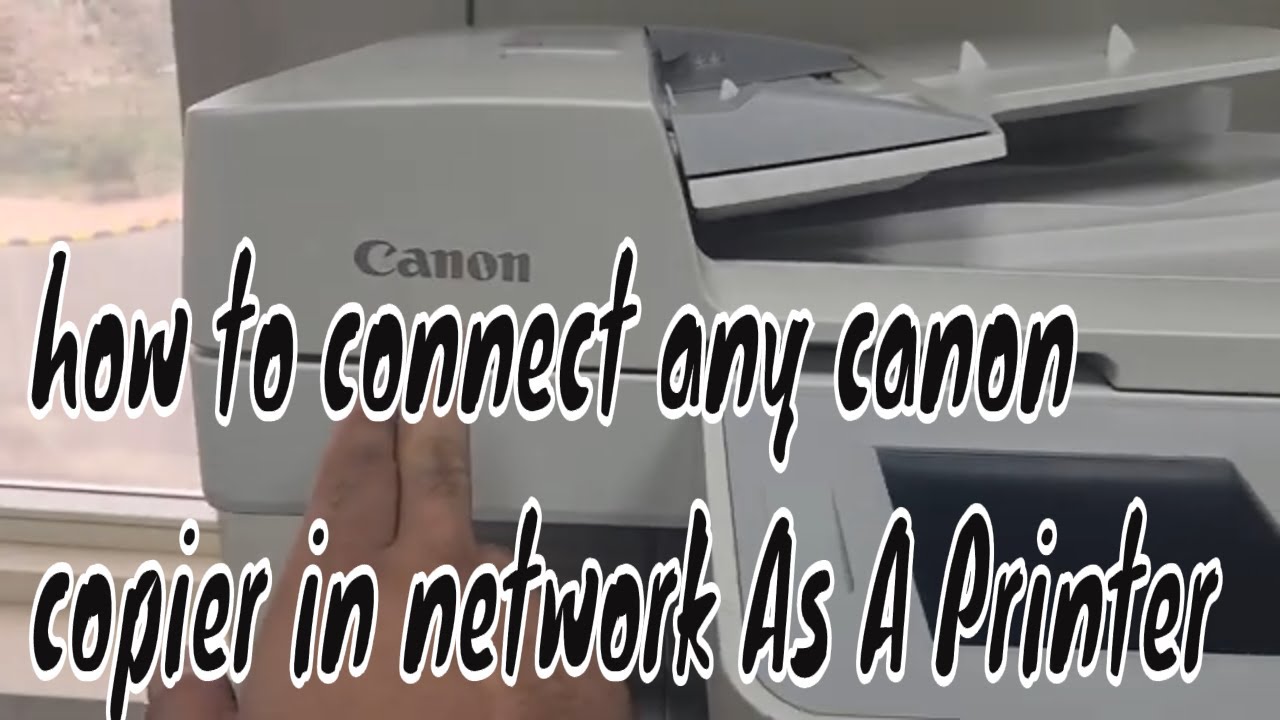 How To Install & Share Canon ImageRUNNER 2525 Copier As a Printer Via Network #CanonImageRUNNER2525
