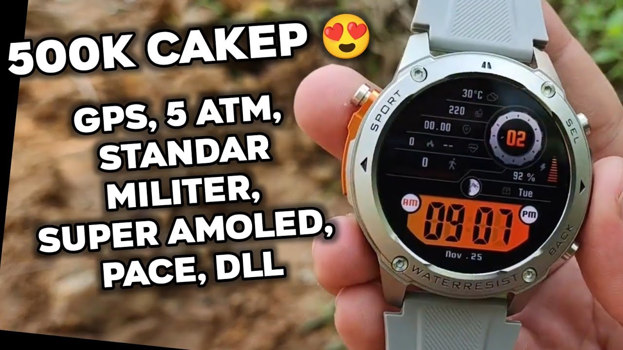 Gak Nyangka Bakal Sebagus Ini !!! Review Smartwatch Murah Skmei DM56, gps, Anti Air 5 ATM