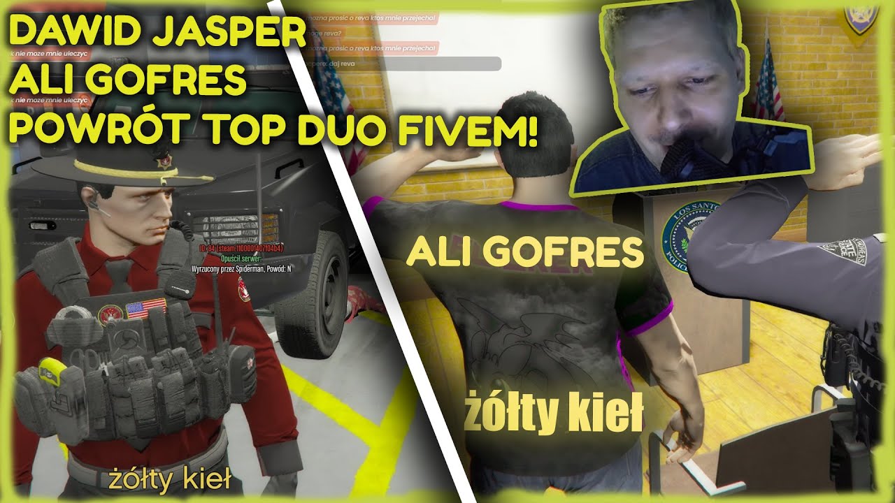 GOFREZ I DAWID JASPER TOP DUO FIVEM *DOŁĄCZYLIŚMY DO POLICJI*