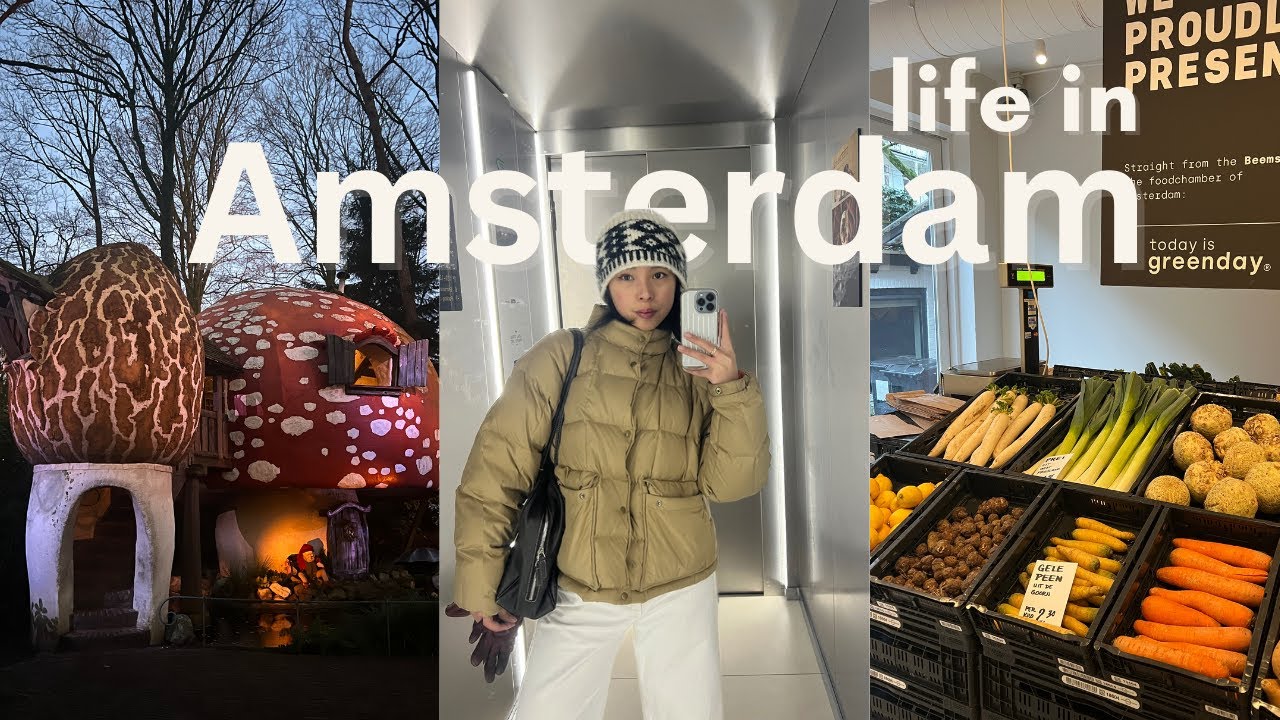 Slow life in Amsterdam | hosting dinner, slow nights, work at cafe