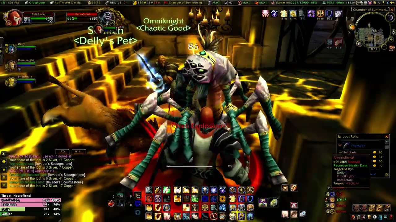 World of Warcraft Classic: Scholomance Paladin Tanking 1