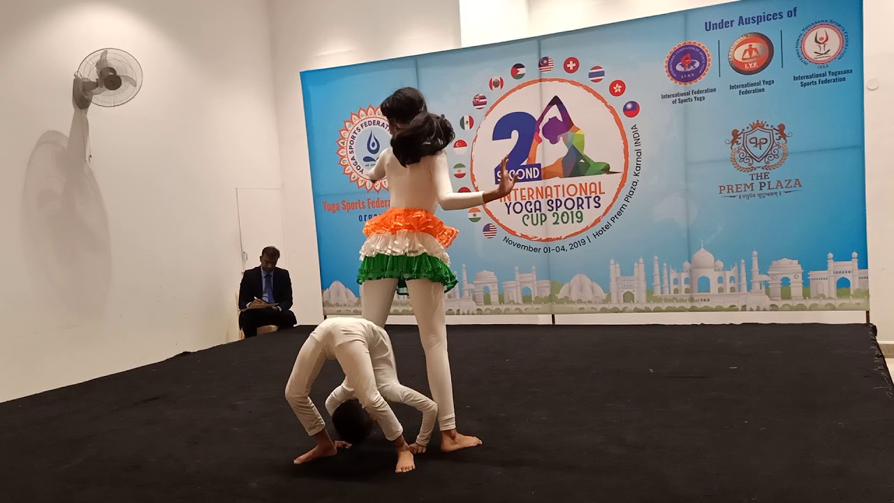 2nd International Yoga Asana Sports Cup-2019 #Artistic_Pair Yoga Competition.(5 - 18 years,Junior) #