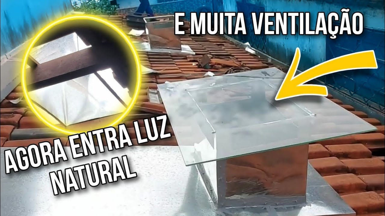 VOCE NÃO VAI ACREDITAR EM COMO ESSA CLARABÓIA DEIXA O AMBIENTE  CLARO E AREJADO