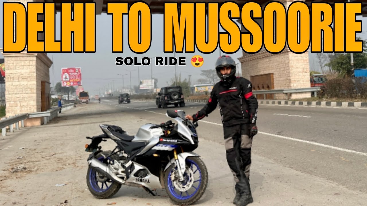 Delhi to Mussoorie Snowfall Ride ❄️ | Yamaha R15M Extreme Winter Bike Ride 😍