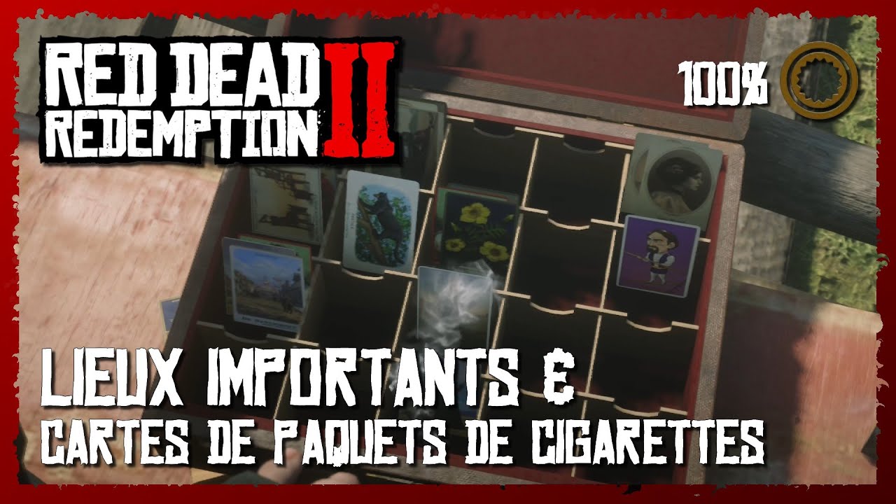 RDR 2 - Lieux importants & Cartes de paquets de cigarettes