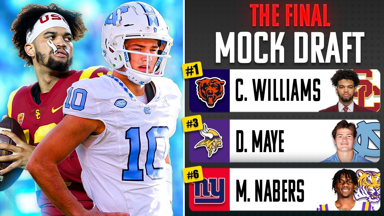 My Final 2024 NFL Mock Draft