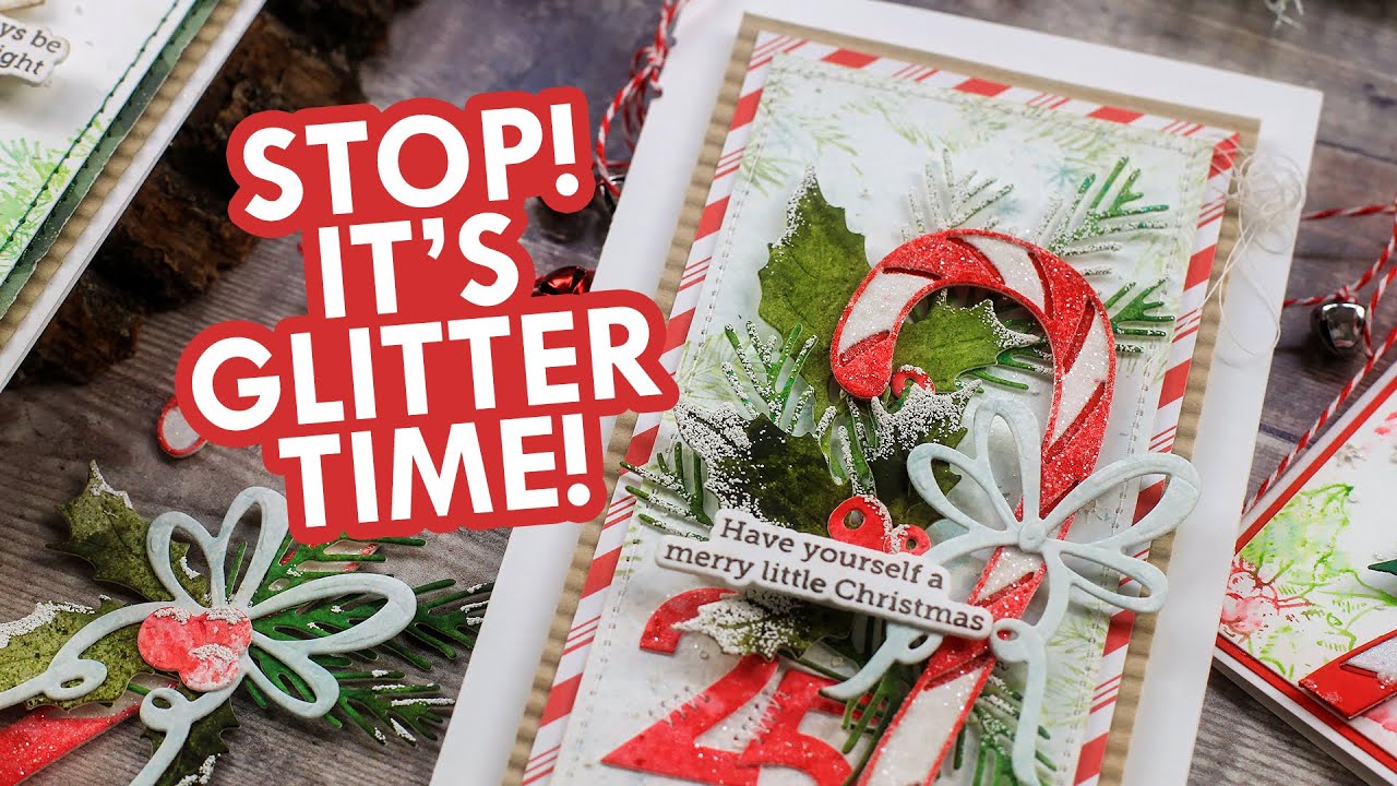Sugar Coated Candy Canes - Glitter that WON'T rub off!