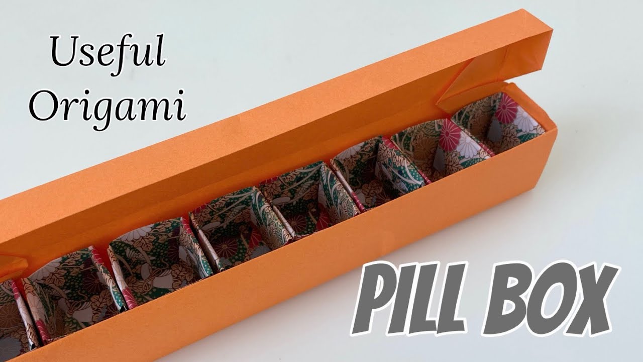 PILL BOX | How to Make Useful Pill Box Origami - DIY Paper Craft for Beginners - Video Tutorial 折り紙