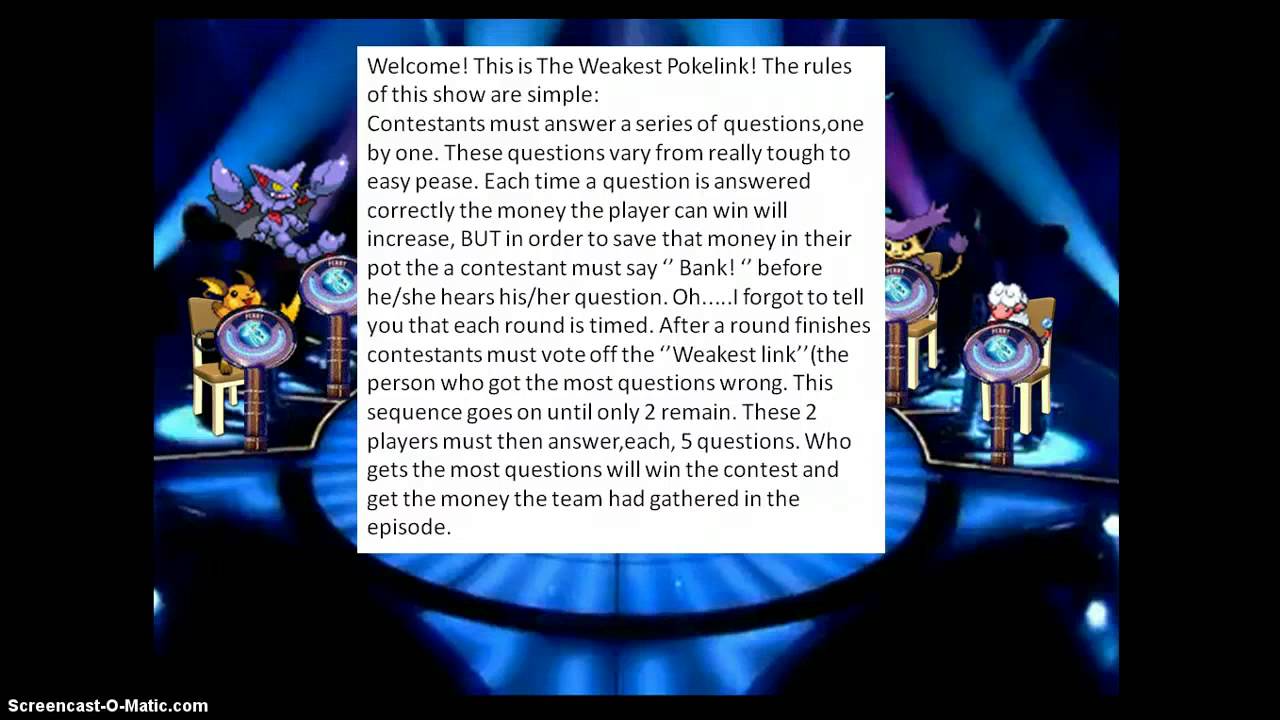 The weakest pokelink Episode 1 sign-ups(CLOSED)