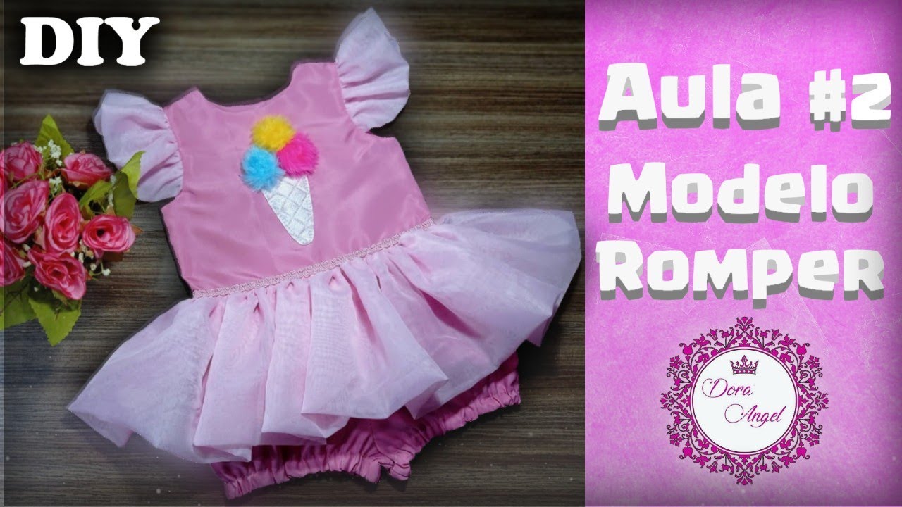 COMO FAZER UM LINDO ROMPER INFANTIL PARTE 2 - HOW TO MAKE ROMPER PART 2