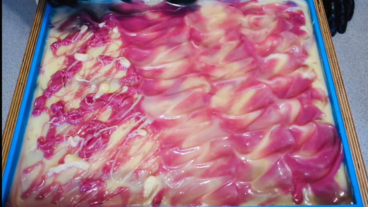 Strawberry Patch Cold Process Soap Making 🍓