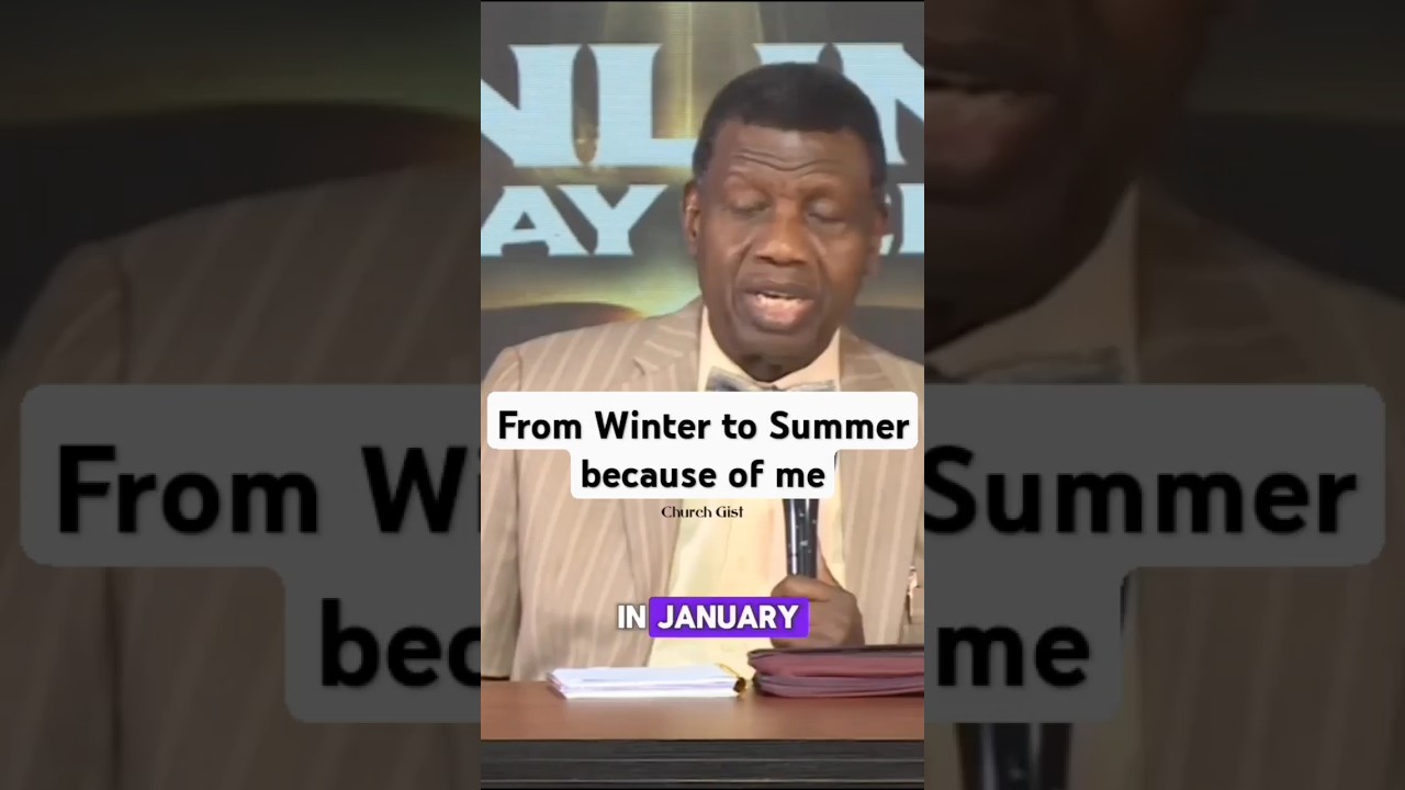 How God changed Summer to Winter in Denver because of me - Pastor E.A Adeboye