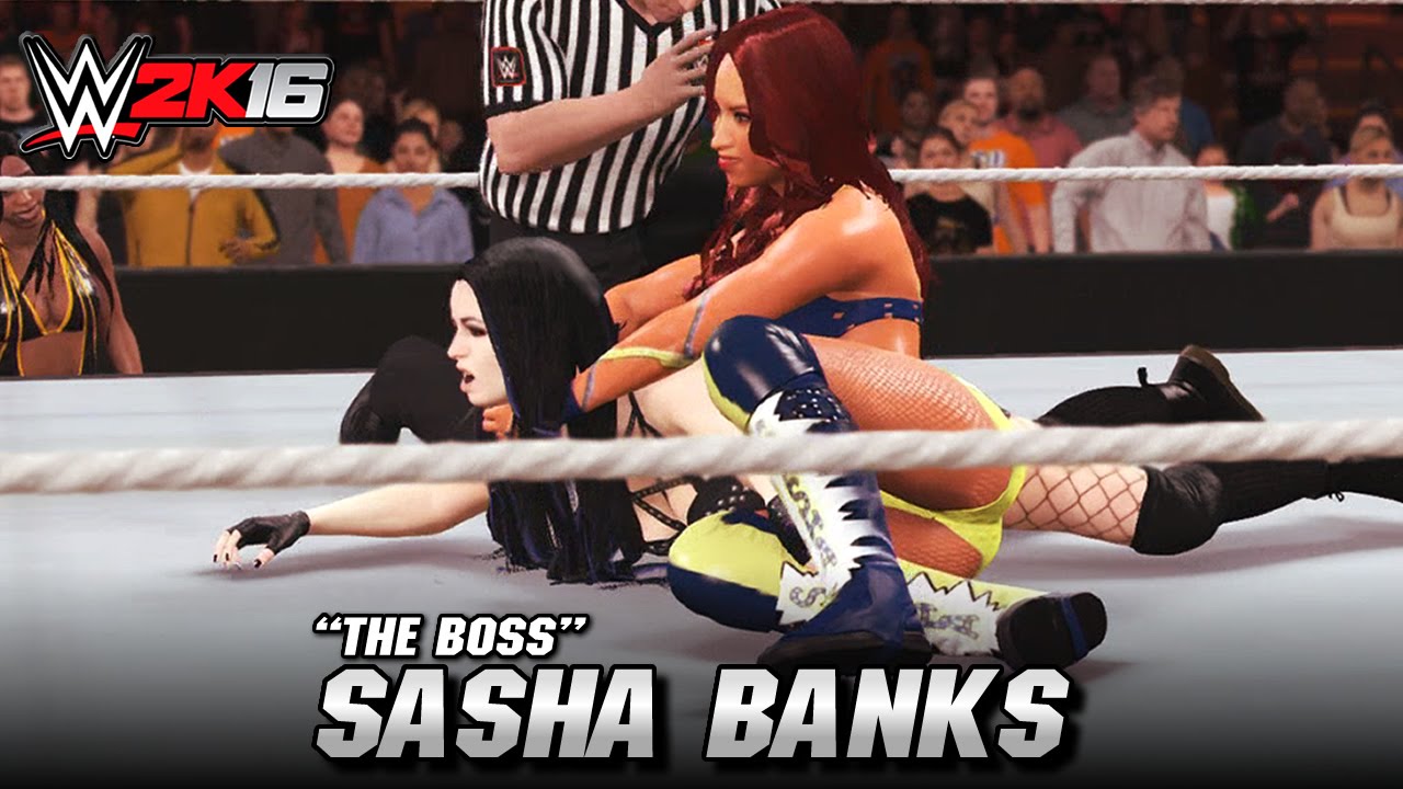 WWE 2K16 : Sasha Banks Entrance, Signature & Finisher (Creations)