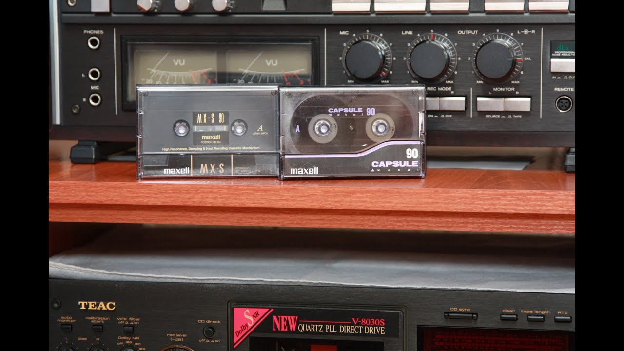Maxell MX-S90 (1998) и Capsule 90 (1996) Калибровка и тест