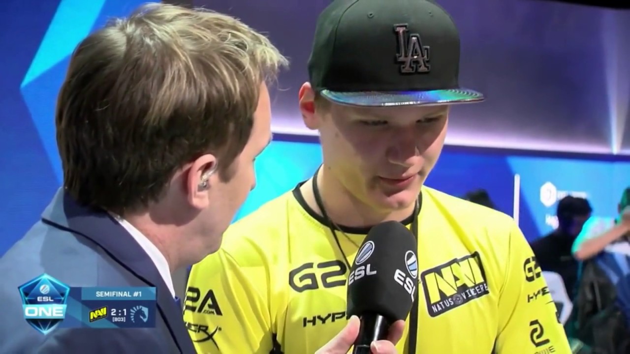 S1mple fake flash with AWP vs Team Liquid+interview